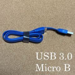 USB3.0 Micro-B 케이블 외장 HDD SSD 마이크로 B 평형 플랫 블루/블루[1495]