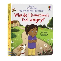 【Very First Questions and Answers】Why do I (sometimes) feel angry?　どうして怒りたくなるの？ Usborne しかけ英語絵本　Lift-the-flap　ボードブック　洋書　プレゼント　誕生日のサムネイル