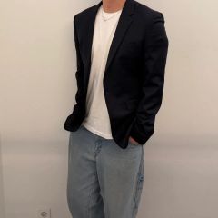 リッケンバッカー スタンドカラー ジャケット セットアップ グレー 夏 