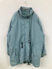 The Fesh Collection アウター XL スカイブルー 無地 ミドル丈 フードあり ジップアップ ボタン留め レディース