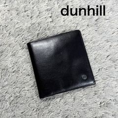 dunhill ダンヒル 二つ折り財布 レザー ブラック コンパクトウォレット