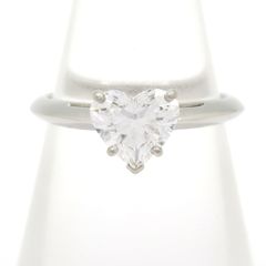 ティファニー ハートシェイプ ダイヤモンド リング 0.53ct Eカラー 