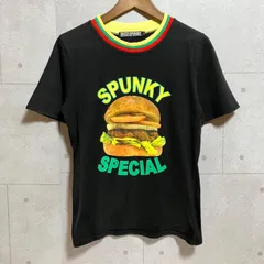 BUZZ SPUNKY バズスパンキー プリント Tシャツ ショートスリーブ 半袖 トップス L ハンバーガー ブラック 黒 Y2K archive お兄 ギャル男 メンズ SU-23-21のサムネイル
