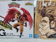 未開封 7 5 2種 僕のヒーローアカデミア 一番くじ ホークス G賞 フィギュア タオル セット