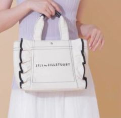 ジルバイジル JILL by JILLSTUART フリルトートバッグ アクア - メルカリ