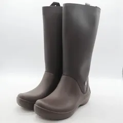 クロックス レインシューズ レインブーツ ブランド 長靴 レディース 7サイズ こげ茶 crocs 【中古】のサムネイル