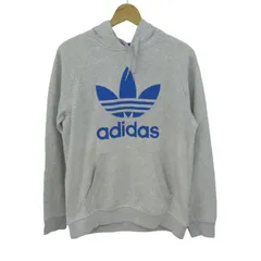 アディダスオリジナルス パーカー トップス プルオーバー スウェット スポーツウエア メンズ Lサイズ グレー adidas Originals 【中古】のサムネイル