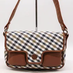 アクアスキュータム ショルダーバッグ ワンショルダー チェック柄 鞄 カバン ブランド レディース ブラウン Aquascutum 【中古】のサムネイル