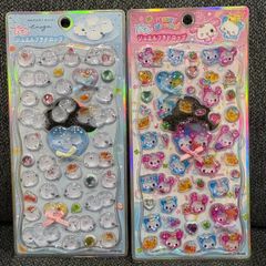 正規品 サンリオ はぴだんぶい ボンボンドロップシール mini クリア