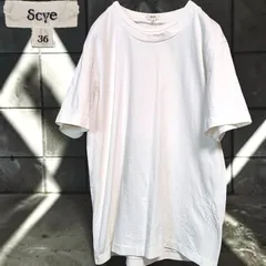00s Y2K Archive Scye 無地 半袖 Tシャツ カットソー クルーネック トップス インナー サイ ベーシック 定番 白 上質 日本製 カジュアル コーデ メンズ ユニセックス 古着 美品 White Tee Short Sleeve S相当のサムネイル