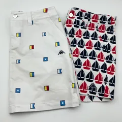 Kappa カッパ ゴルフ ウェア 2点セット スカート ミニ M ショートパンツ M ロゴ 刺繍 ヨットロゴ ホワイト 白 レディース SU-24-19のサムネイル