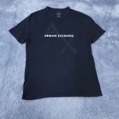値下げOK】ARMANI EXCHANGE ロゴTシャツ XXL 黒、ブラック - メルカリ
