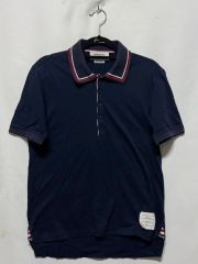 美品 THOM BROWNE トムブラウン ポロシャツ 2 紺 日本製 - メルカリ
