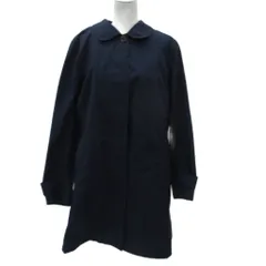 ランズエンド LANDS' END スプリングコート ステンカラーコート ロング丈 XL 大きいサイズ 紺 ネイビー /SM11 ■GY59のサムネイル