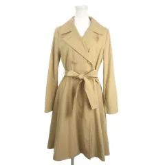 トッコ TOCCO closet トレンチコート 9AR 茶 ライトブラウン ダブルブレスト 長袖 共布ベルト /MN19 ■ECC001のサムネイル
