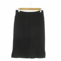 ビーシービージーマックスアズリア BCBGMAXAZRIA スカート 2 黒 ブラック 両サイドスリット /MN41 ■ECD001のサムネイル