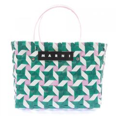 未使用】グリーン 天然繊維製 MARNI MARKETスモールバッグ - メルカリ