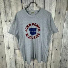 OLD JOHN POWER 80s ジョンパワー ヴィンテージ グレー シングルステッチ 半袖 Tシャツ TEE 160 サイズのサムネイル