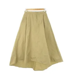 ディッキーズ Dickies スカート S ベージュ イレギュラーヘム タック入り サイドポケット /CK55 ■ECC002のサムネイル