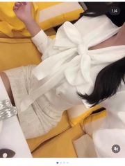 LILY BROWN ツイードビジューAラインミニワンピース&ツイード