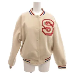 エイチ&エム H&M スタジャン 長袖 ワッペン付き リブ襟 S アイボリー、赤、青 /IX ■ECA001のサムネイル