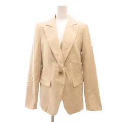 バナナリパブリック BANANA REPUBLIC テーラードジャケット 2 ベージュ ノッチドラペル 長袖 シングルブレスト /NU ■GY58のサムネイル