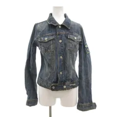 ジューシークチュールジーンズ JUICY COUTURE JEANS デニムジャケット M 青 ブルー 長袖 胸ポケット付き ワッペン付き /AX ■GY58のサムネイル