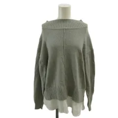 ロペ ROPE ニット セーター 長袖 フェイクレイヤード ハイネック 38 グレー 白 ホワイト /XZ ■ECC002のサムネイル