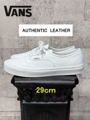 新品 vans authentic LUX ホワイトレザー US-9 27cm - メルカリ