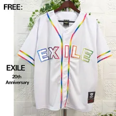 FREE■ベースボールシャツ■EXILE エグザイル LDH■POWER OF WISH 20周年 ライブツアー■ベアスボール・ホワイトのサムネイル