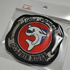 航空自衛隊 松島基地 ブルーインパルス 第１１飛行隊 ドルフィンライダー パッチ ベルクロ付  No.201 刺繍 ワッペン　送料無料のサムネイル