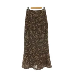 トゥデイフル TODAYFUL Jacquard Leaf Pencilskirt スカート ジャガード リーフ ペンシル ロング 38 ベージュ 黒 /HS ■OS