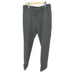 ディストリクト ユナイテッドアローズ District UNITED ARROWS パンツ ウール S グレー 白 ホワイト ストライプ柄 ロールアップ /NP ■GY99のサムネイル