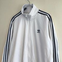 adidas ジャージ XL 白/ネイビー ベッケンバウアー IP0418 - メルカリ