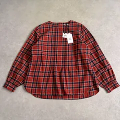 新品 定価2万 GRANDMA MAMA DAUGHTER チェック柄フランネル ブラウス シャツ レッド グランマママドーターのサムネイル