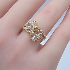 K18YG 唐草リング　透かしリング K18YG 唐草リング 透かしリング - メルカリ