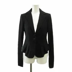 パトリツィアペペ PATRIZIA PEPE テーラードジャケット 上着 ウール 42 黒 ブラック 長袖 ペプラム /PP ■GY99のサムネイル