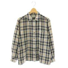 エルエルビーン L.L.BEAN 80s 90s シャツ 長袖 チェック S ライトブルー ネイビー /HK ■GY12