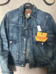 ダブルアールエル RRL スウェットフルジップブルゾン L ネイビー 胸