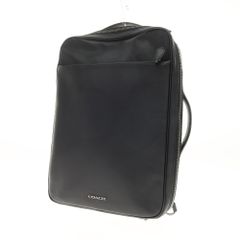 極美品 コーチ グラハム 3way バックパック ビジネス レザー A4可 黒