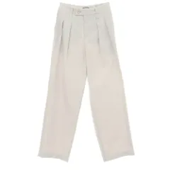 【中古】イッセイミヤケ ISSEY MIYAKE 2026年春夏 ポリエステル系 ワイドパンツ ライトグレー【サイズ表記なし（L位）】【レディース】のサムネイル