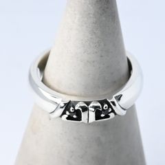 研磨済】TIFFANY＆Co. ノーツナロー ニューヨーク リング 7.5号