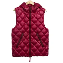 DUVETICA(デュベティカ) ダウンベスト サイズ46 L レディース美品  Aconzio マゼンタ キルティング/ジップアップ/秋/冬のサムネイル