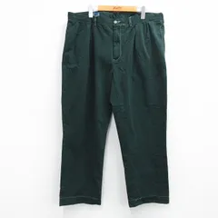 W40/古着 ラルフローレン ブランド パンツ メンズ 90年代 90s ETHAN 大きいサイズ コットン 緑 26may08のサムネイル