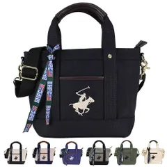 ビバリーヒルズ ポロクラブ トートバッグ ショルダーバッグ BEVERLY HILLS POLO CLUB キャンバストートバッグXSサイズ 天ファスナー 両面オープンポケット 手提げ かばん BH1006Nのサムネイル
