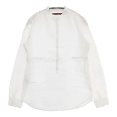 COMPTOIR DES COTONNIERS バンドカラー ストライプ プルオーバー ブラウス シャツ ホワイト レディース コントワーデコトニエ【中古】6-0516M∞のサムネイル