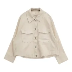 stola. ストレッチ素材 加工 デニムジャケット アイボリー レディース ストラ【中古】6-0516M∞のサムネイル