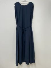 美品✨22ss セオリーリュクス ノースリーブワンピースウエストギャザー 