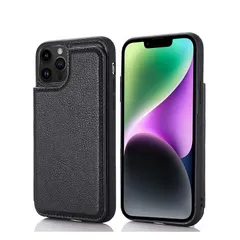 【新品】 【 Antimam 】対応iPhone 13 PRO MAX(6.7インチ)用 ケース 手帳型 財布型 新型 全面保護 耐衝撃 擦り傷防止 軽量 落下保護 手帳型 ケース（ブラック）アイフォン13プロ マックス 高級 PU革 背面 IC カード  1