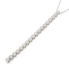 DAMIANI(ダミアーニ) ネックレス美品  クリスタルラインネックレス K18WG×ダイヤモンド パヴェダイヤのサムネイル